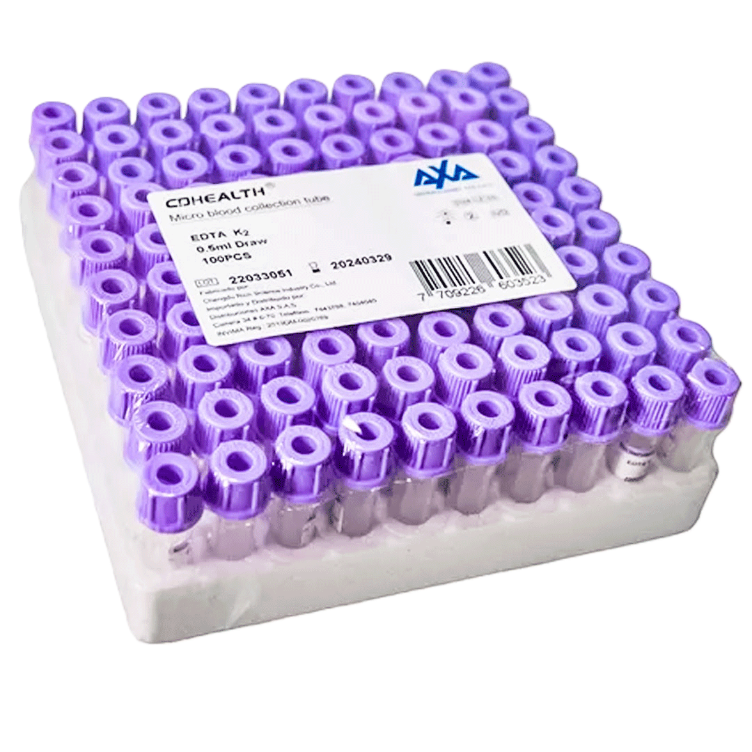 MICROTUBO LILA X 100 UND